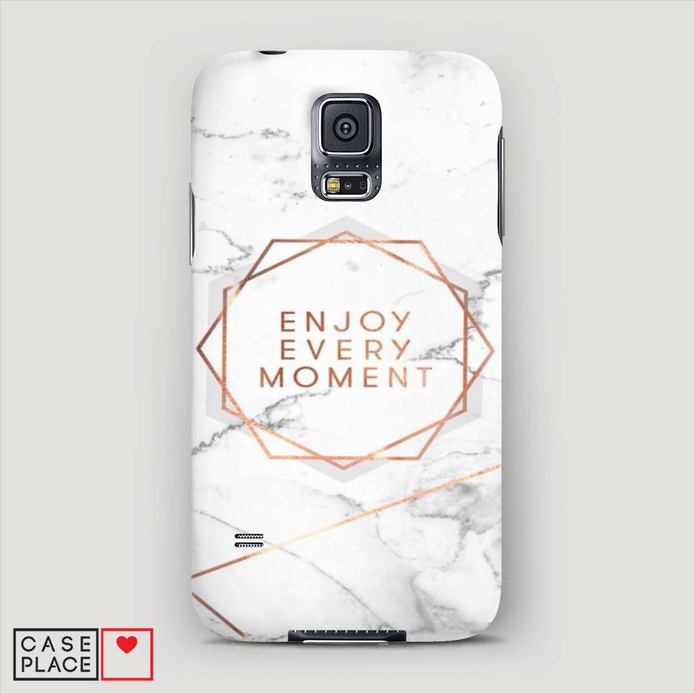 

Чехол Awog "Enjoy every moment мрамор" для Samsung Galaxy S5 mini, 24220-5