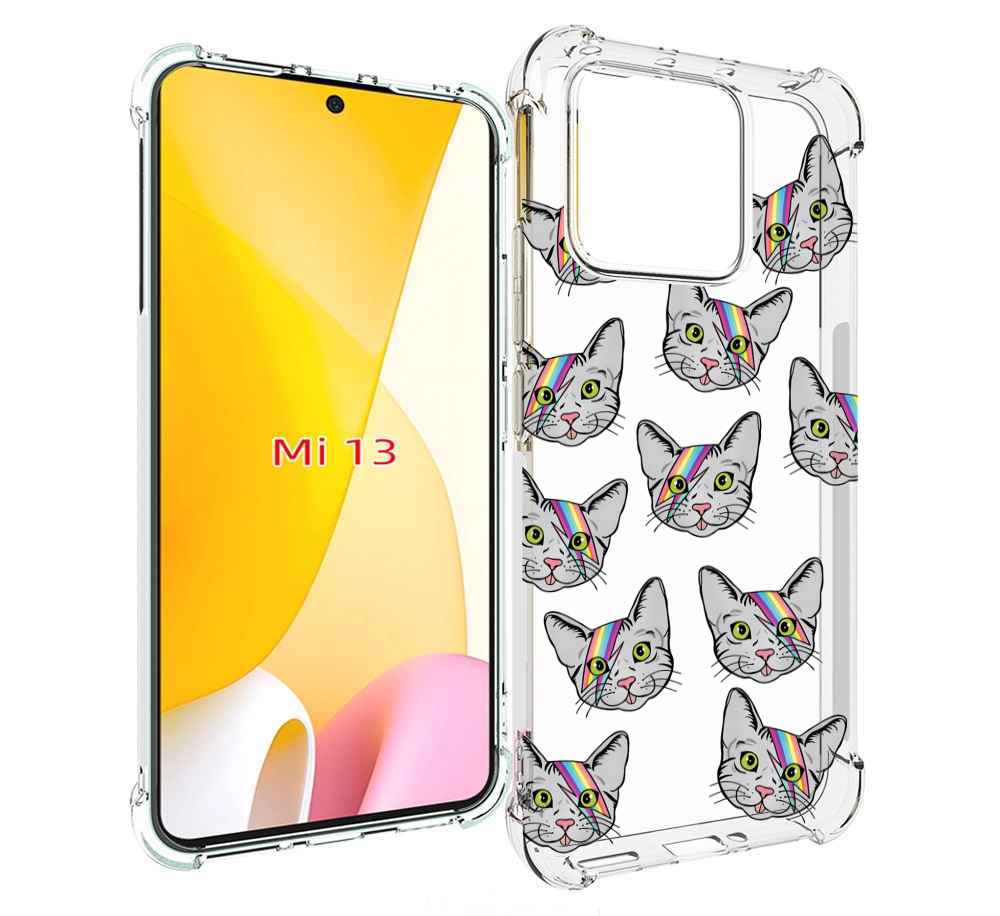 

Чехол MyPads кот-с-молнией-на-лбу для Xiaomi 13, Прозрачный, Tocco