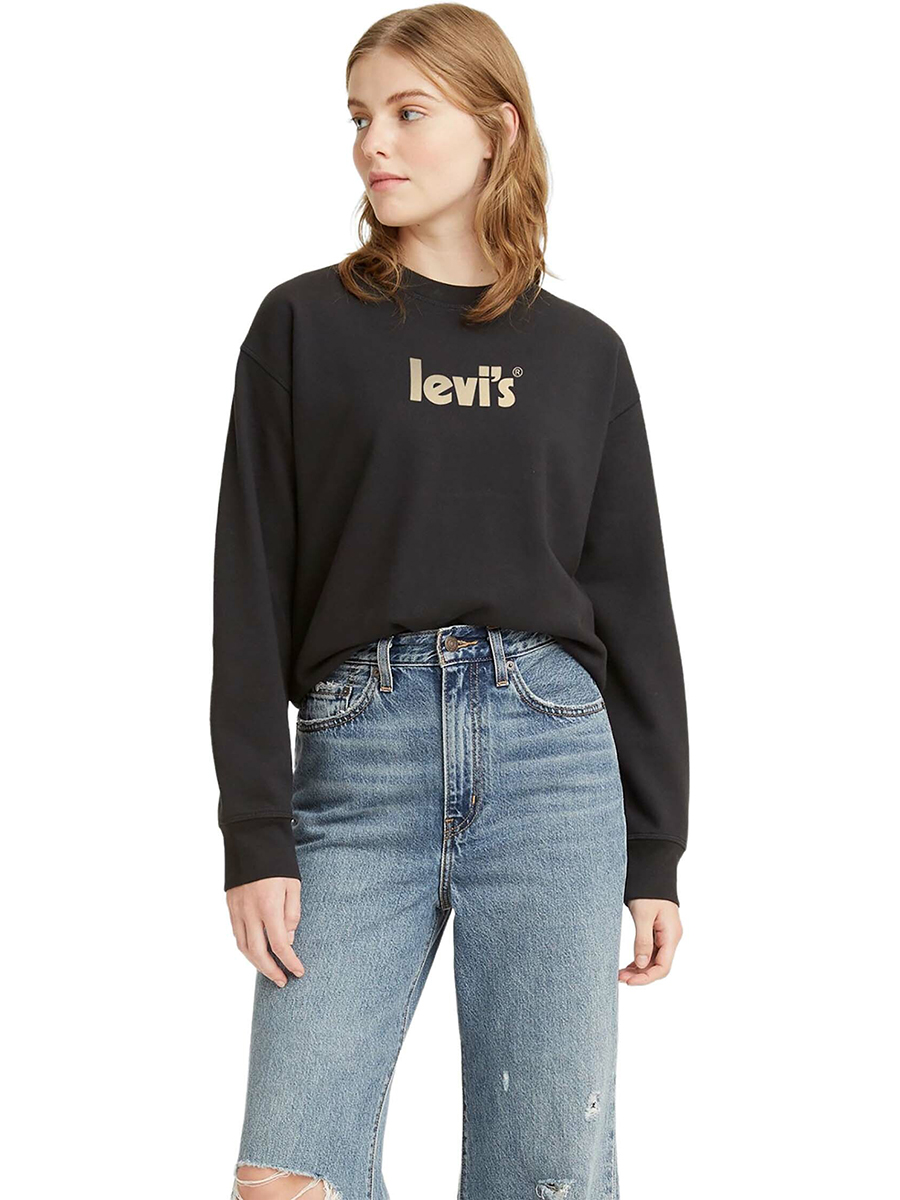 

Свитшот женский Levis 18686-0056 черный 2XS, 18686-0056
