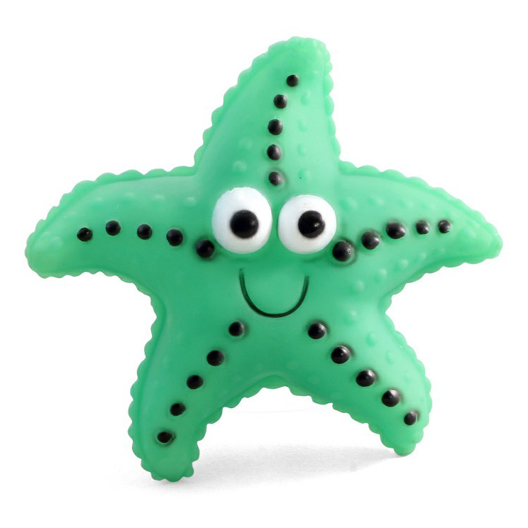 Игрушка для собак Triol морская звезда резиновая с пищалкой, 12,5 см