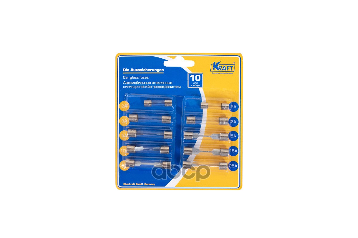 

Стеклянные Предохранители (10 Шт.) Kraft арт. KT870025, Прозрачный