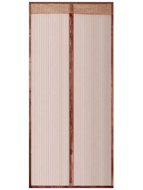 фото Москитная сетка для двери на магнитах haifisch, 100х210см, коричневая