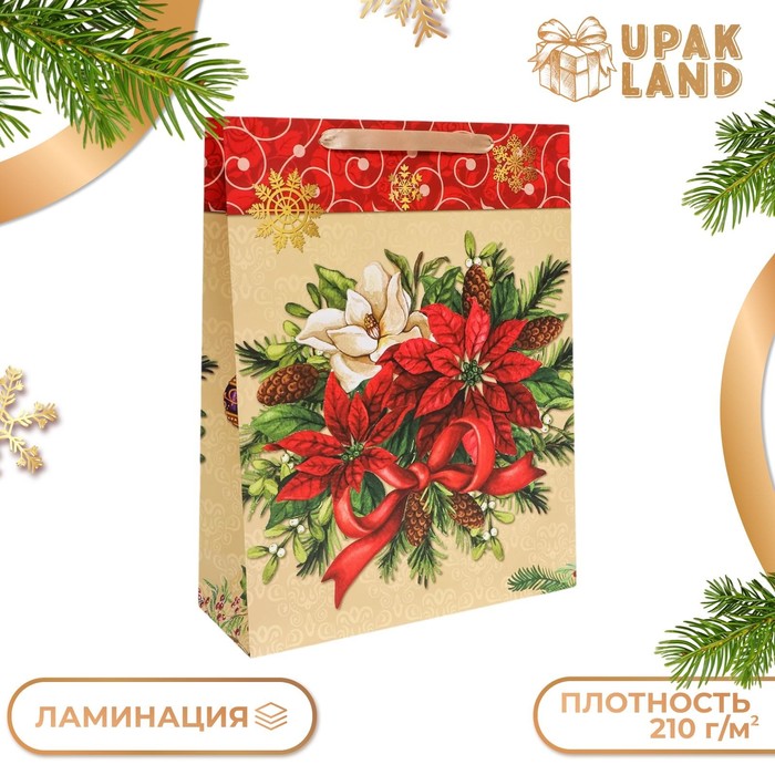 

Подарочный пакет UPAK LAND Цветы, ламинированный, 31 х 40 х 11,5 см