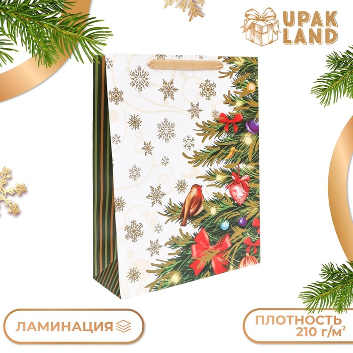 

Подарочный пакет UPAK LAND Птички, ламинированный,31 х 40 х 11,5 см