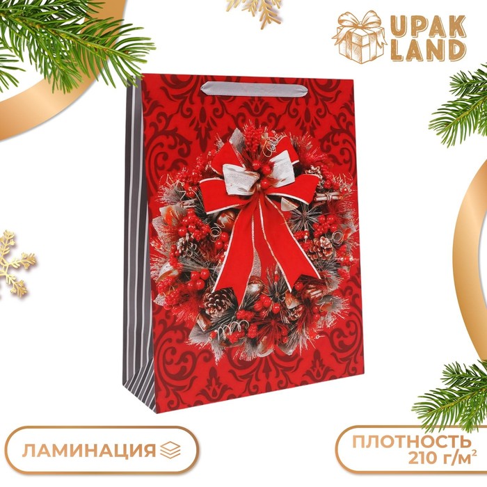 

Подарочный пакет UPAK LAND Венок, ламинированный,31 х 40 х 11,5 см