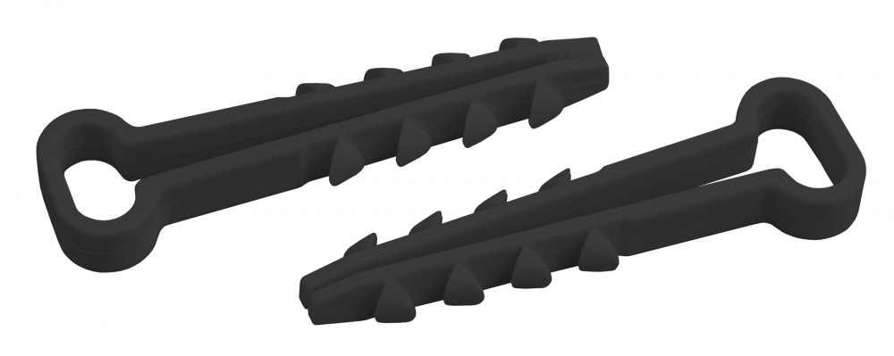 фото Эра дюбель-хомут для плоского кабеля 5-10мм черный (100шт.) (50/1400)
