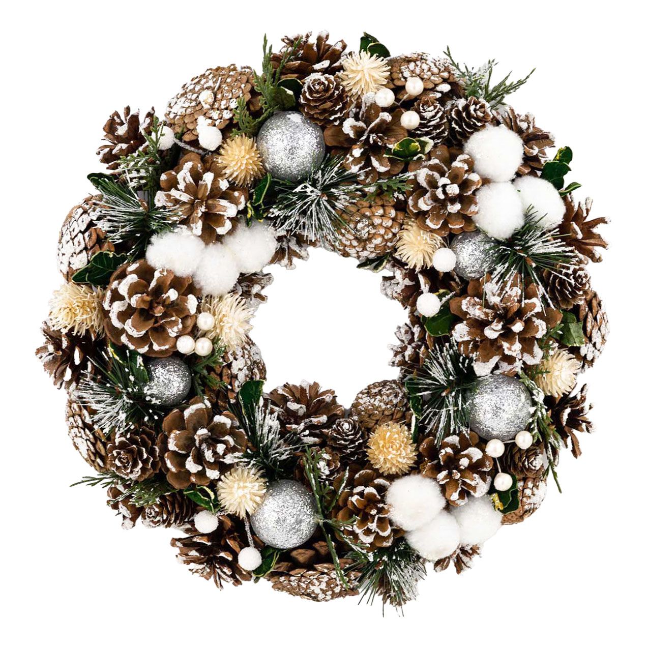 Подвесное украшение James arts Венок Хлопок золотое 34 х 34 х 8,5 см