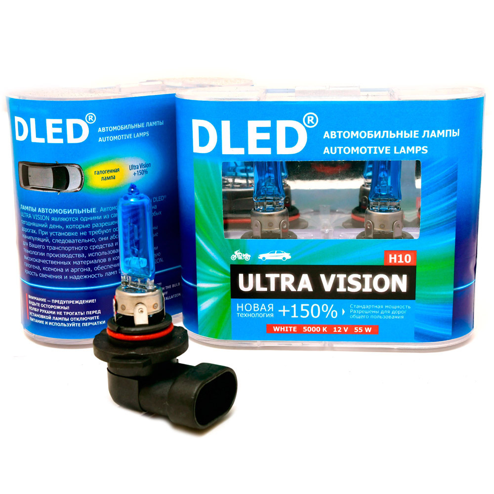 

Автомобильная лампа H10 5000K DLED "Ultra Vision" (комплект 2 лампы), H10 5000K DLED "Ultra Vision"