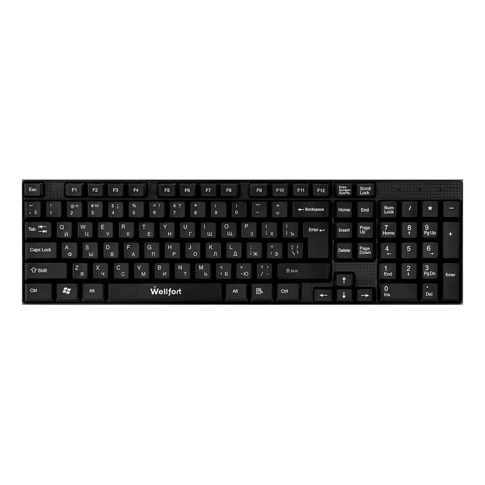 Проводная игровая клавиатура Wellfort E-KB908 черный