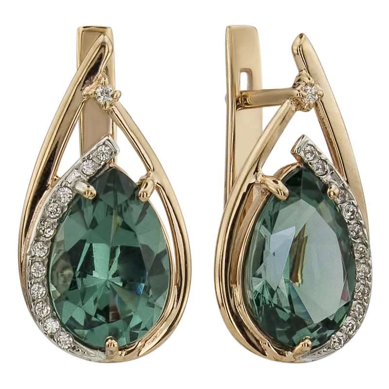 

Серьги из красного золота с аквамарином ALORIS 1449НанотакваКц, Серьги 1449НанотакваКц