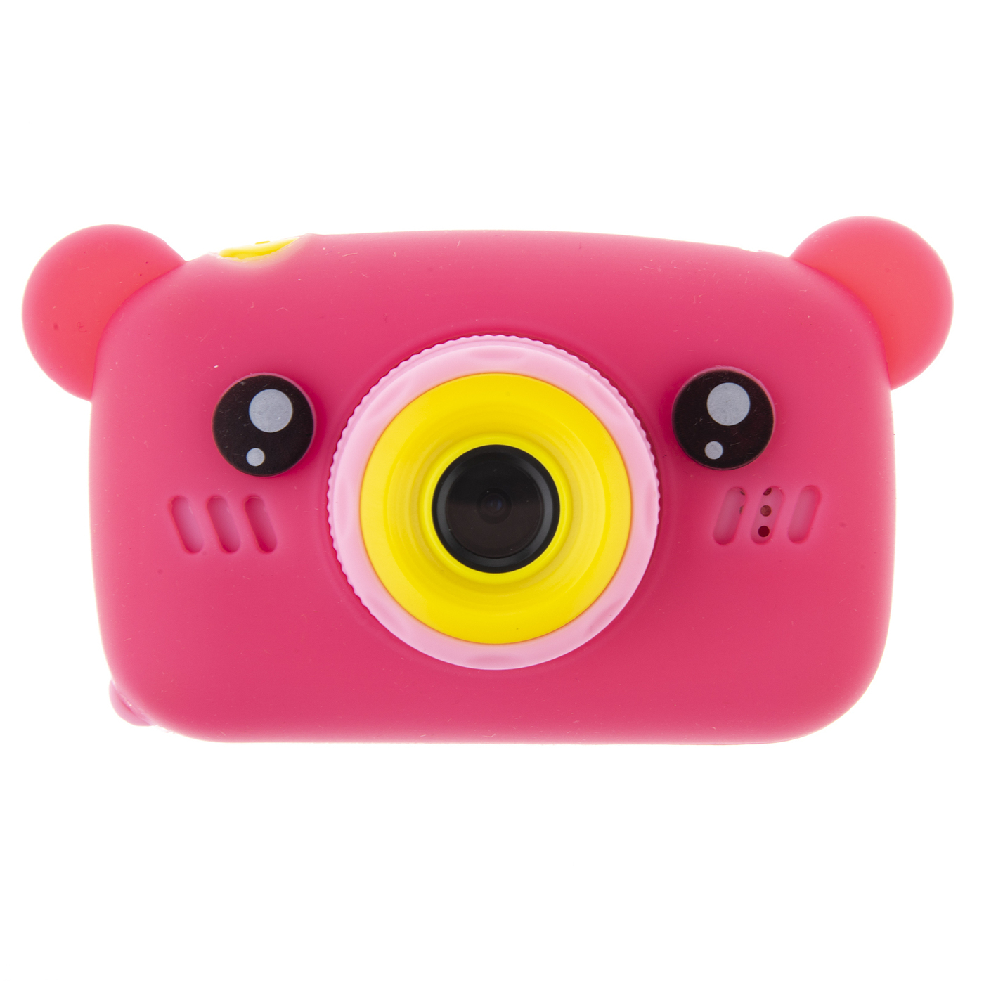 Фотоаппарат Poco case детская цифровая фотокамера фотомишкарозовый
