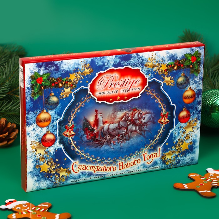Новогодний набор конфет SimaLand Prestige Дед мороз, 210 г