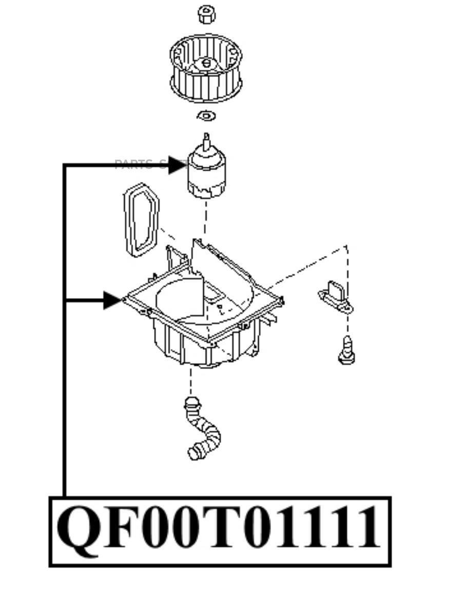 

Мотор Отопителя Салона QUATTRO FRENI арт. QF00Q00026