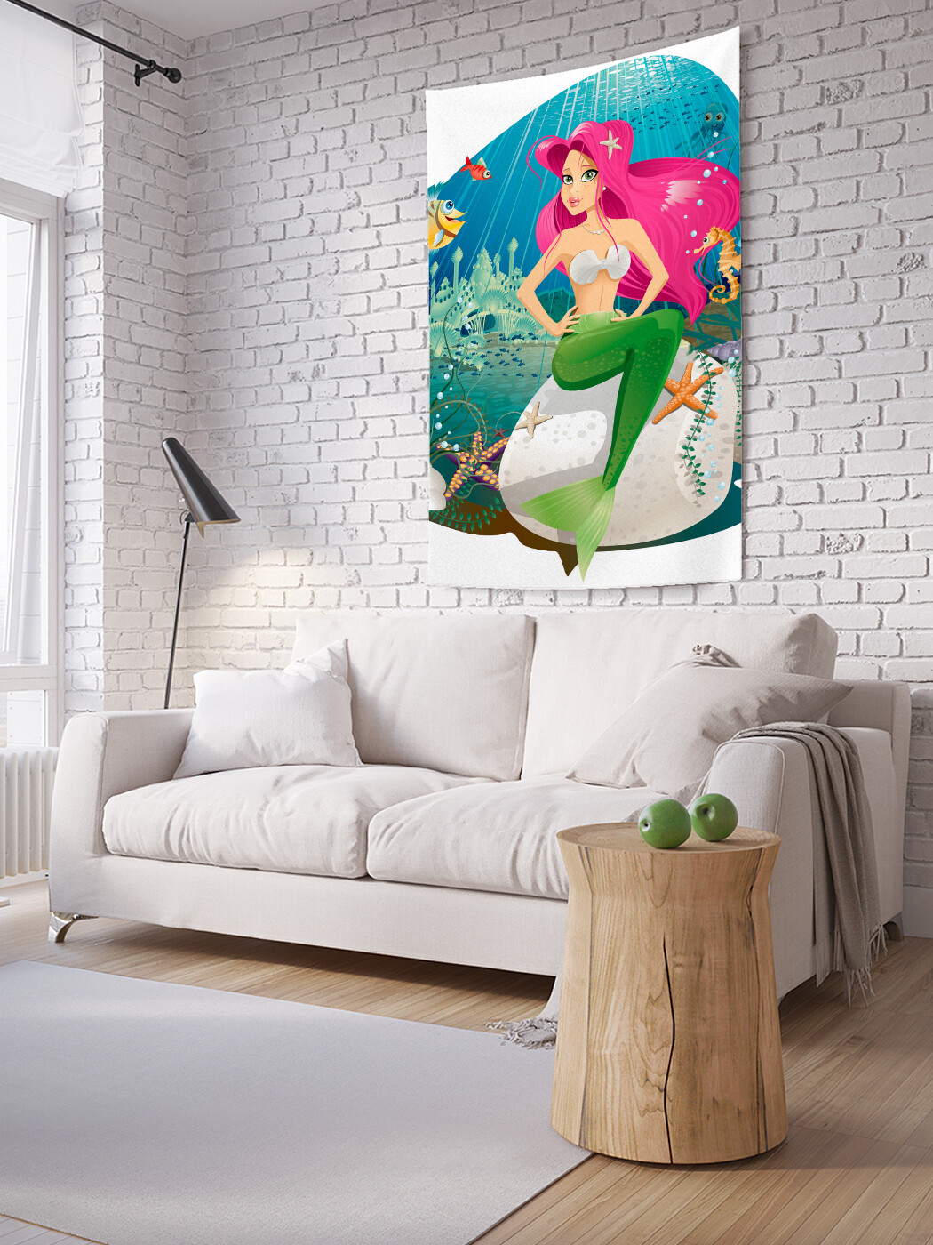 

Вертикальное фотопанно JoyArty Эффектная русалка, из ткани, 100х150 см