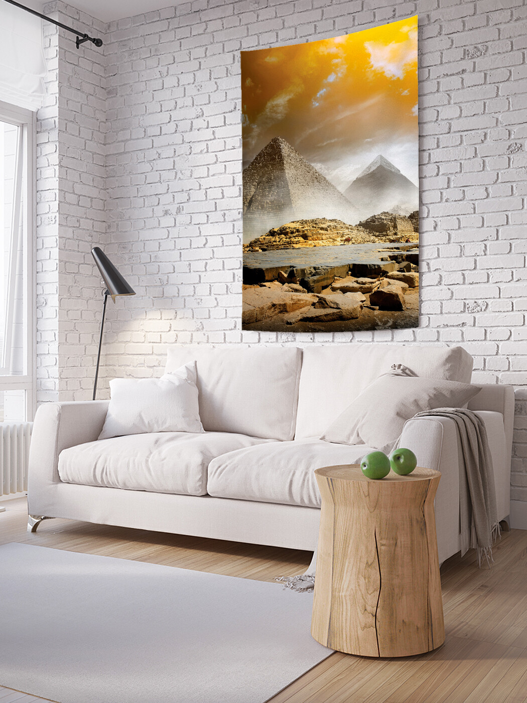 

Вертикальное фотопанно JoyArty Туманные пирамиды, из ткани, 150х200 см