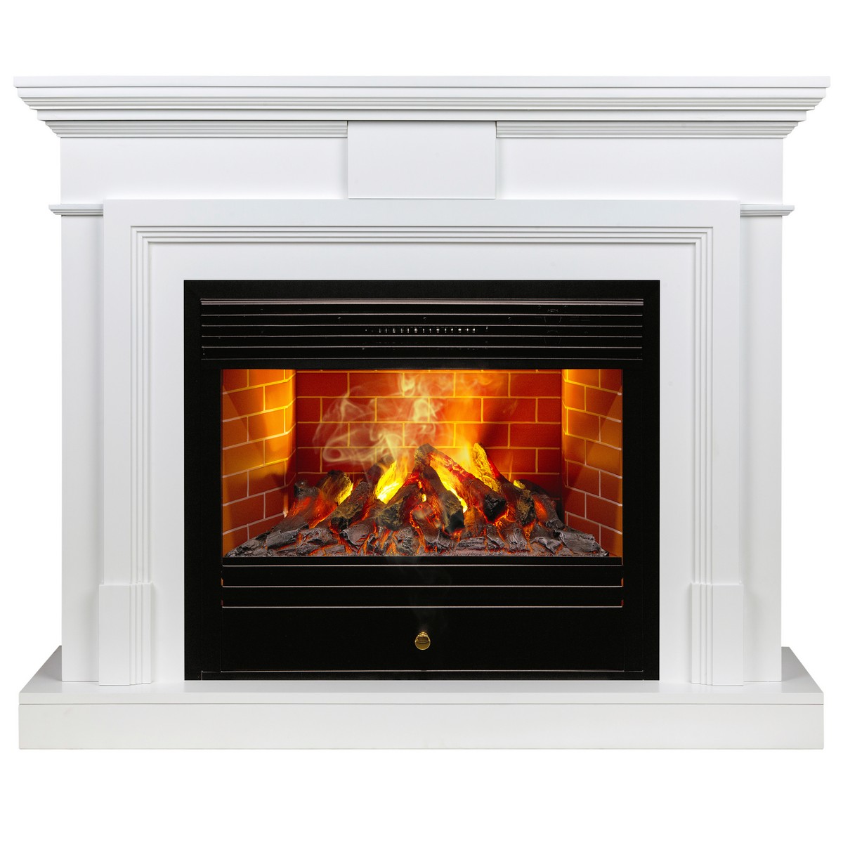 

Электрокамин RealFlame Marco WT с 3D Novara, живое пламя, Электрокамин Marco 25,5/26 WT с очагом 3D Novara