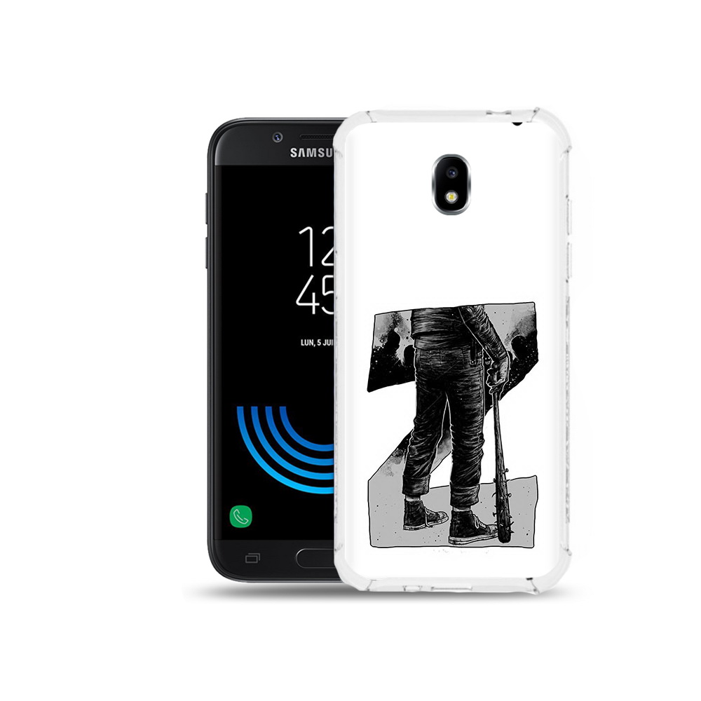 

Чехол MyPads Tocco для Samsung Galaxy J5 (2017) воин черно белый, Tocco