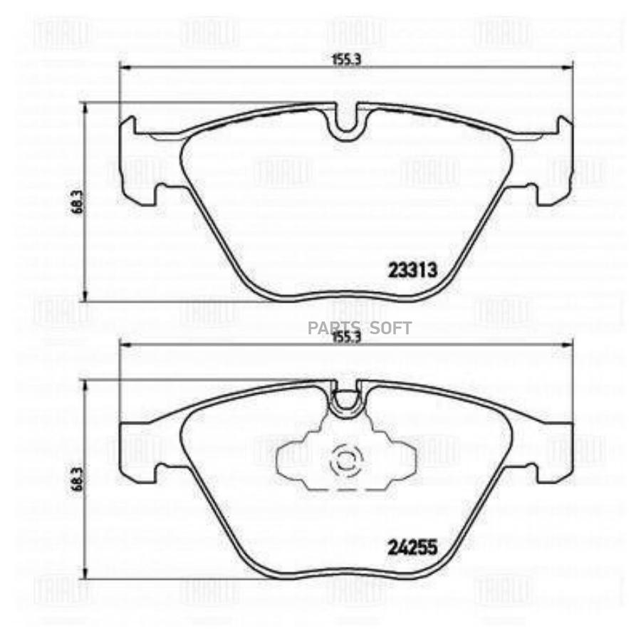 

Колодки торм. для а/м BMW 3 (E90/91/92/93) (05-)/X1 (E84) (09-) диск. перед TRIALLI PF4183