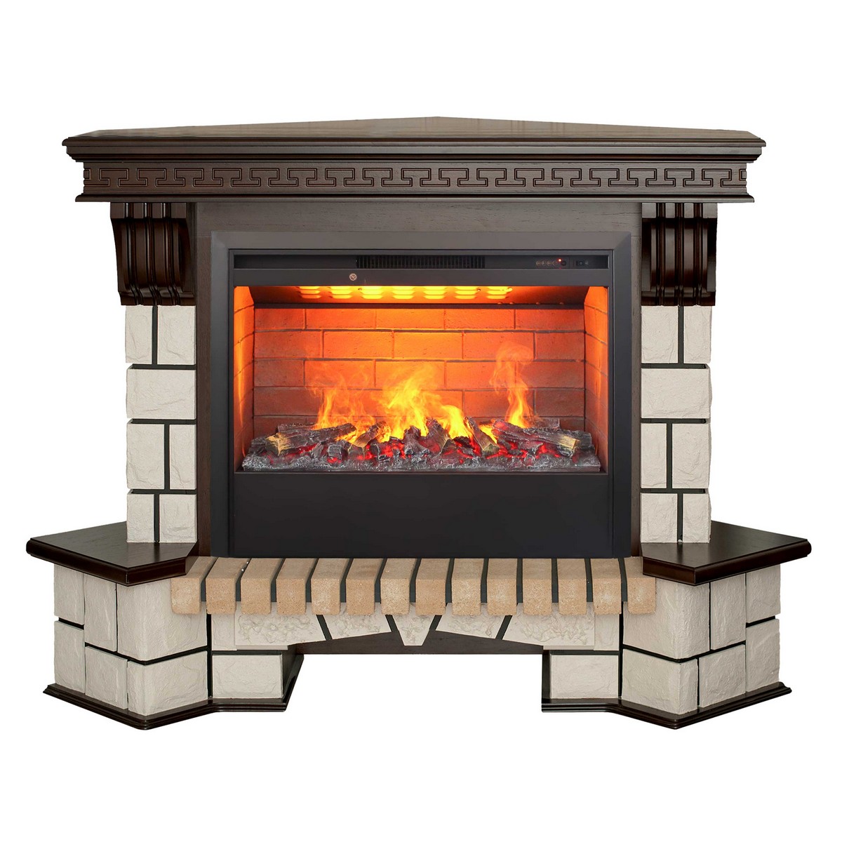 

Электрокамин RealFlame Stone Coner 26 AO с очагом 3D Helios 26, Электрокамин Stone Corner 26 AO с очагом 3D Helios 26