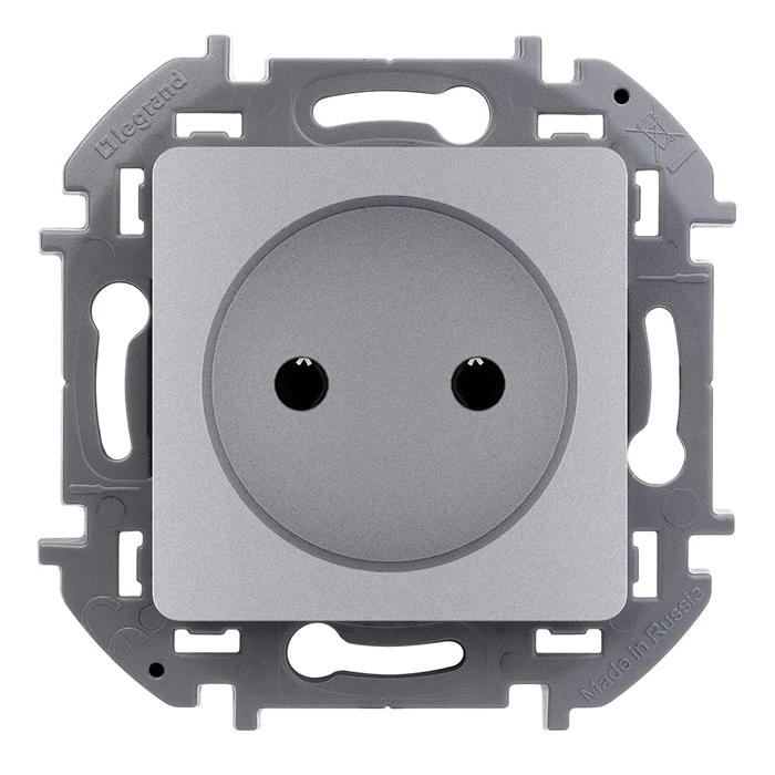 

Розетка LEGRAND 673722, 2шт, Серебристый