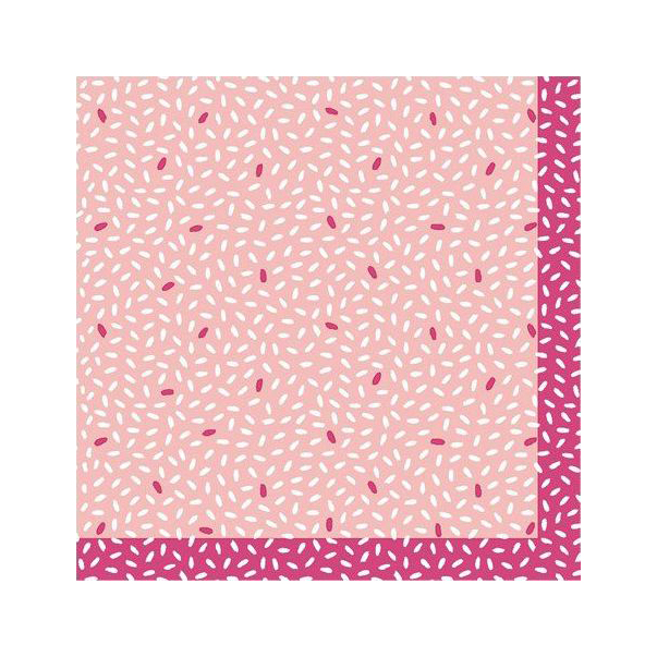 фото Салфетки бумажные duni rice pink 3 слоя 24*24см 20шт