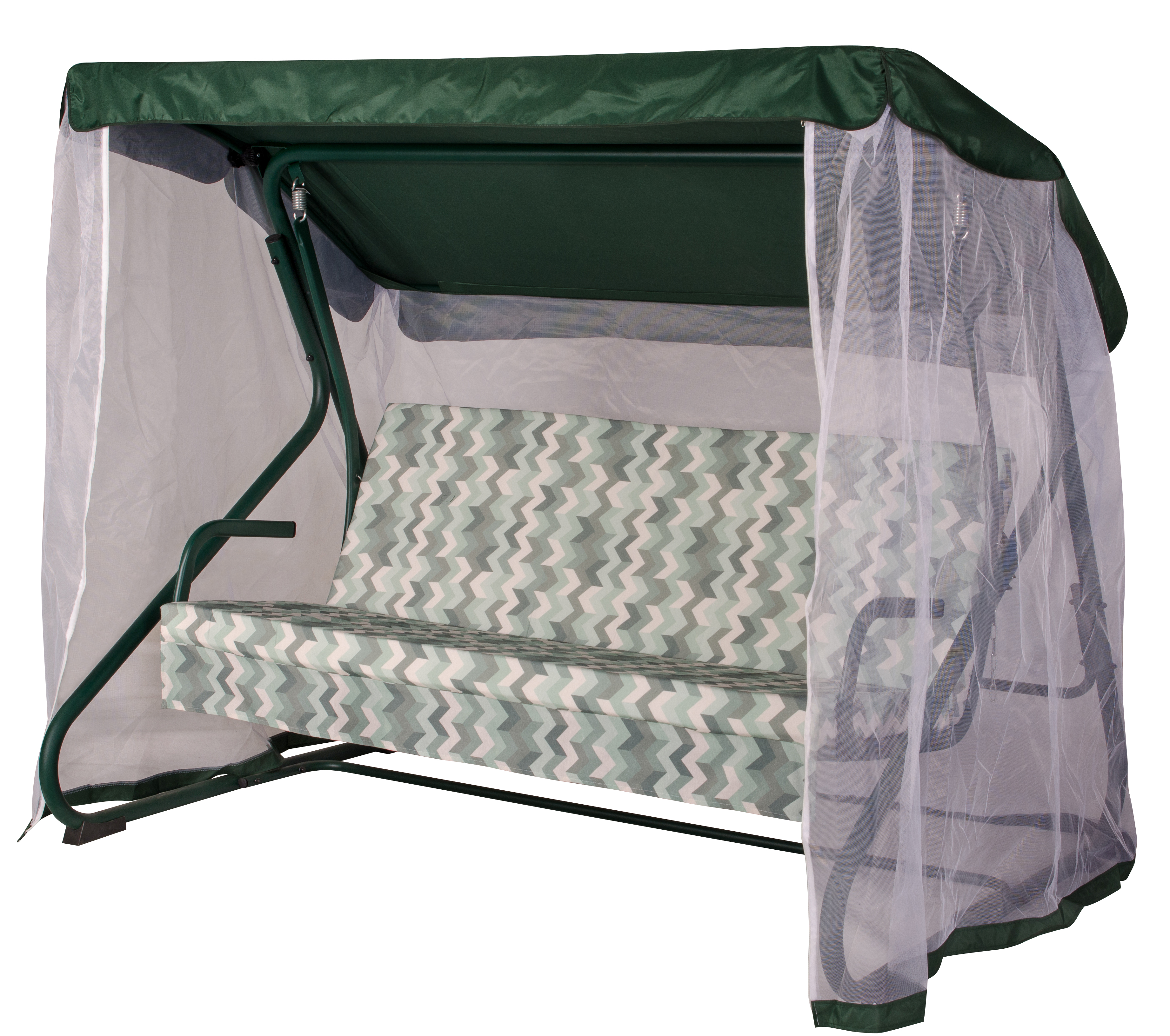 Садовые качели Удачная мебель Рио A48g.511 209х139х158 см зеленый