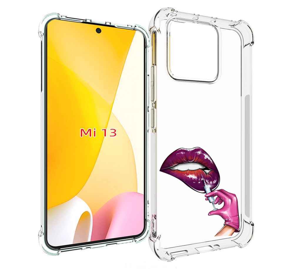 

Чехол MyPads качаем-губы для Xiaomi 13, Прозрачный, Tocco