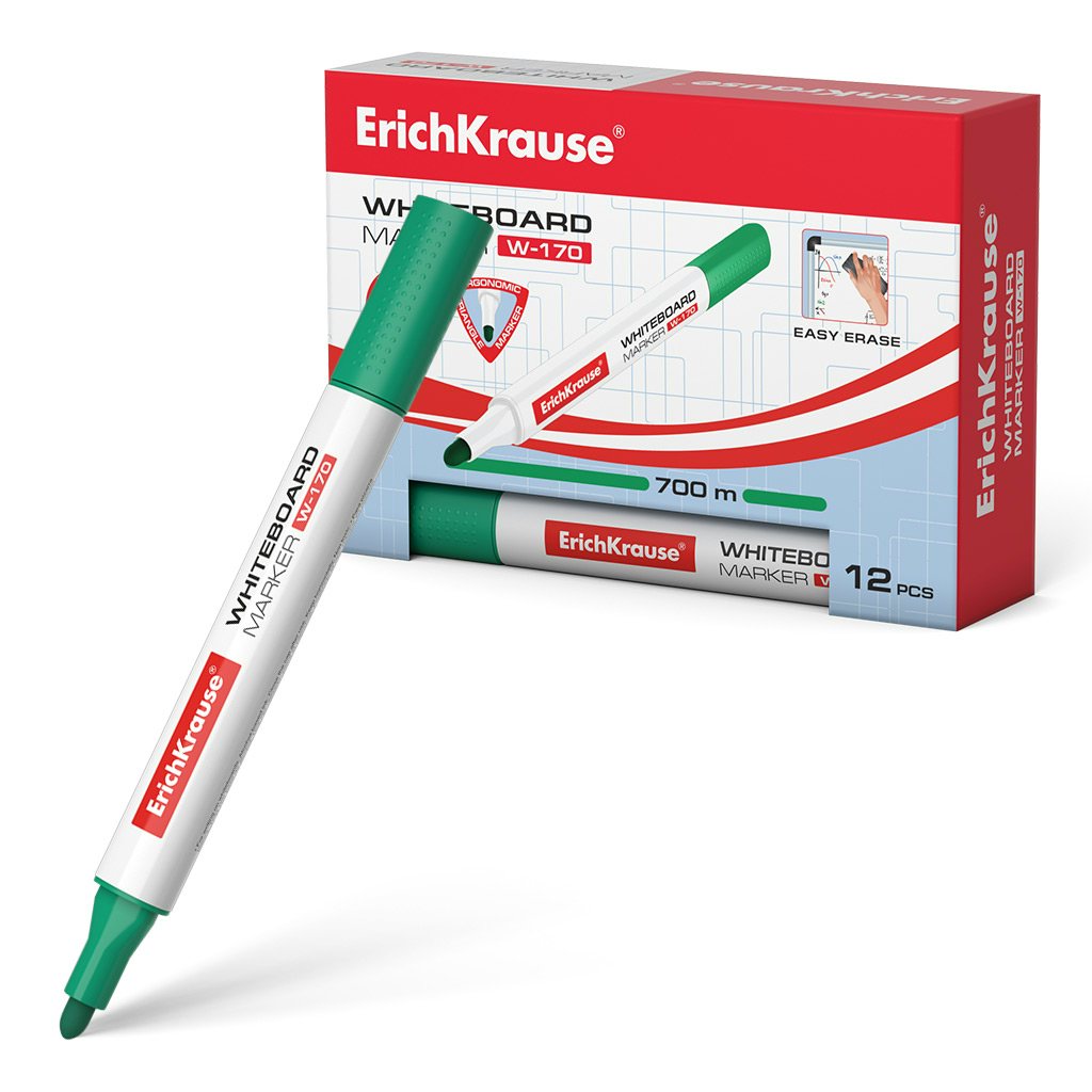 Маркер для доски ErichKrause W-170 1816637 зеленый