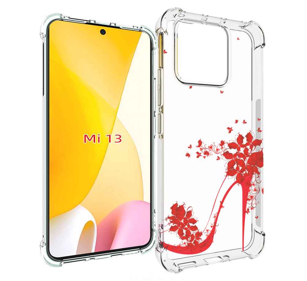 

Чехол MyPads каблук-в-цветах для Xiaomi 13, Прозрачный, Tocco