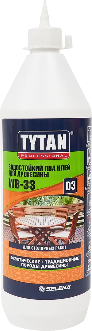 Клей ПВА Tytan Professional для древесины D3 750 г клей пва для древесины tytan