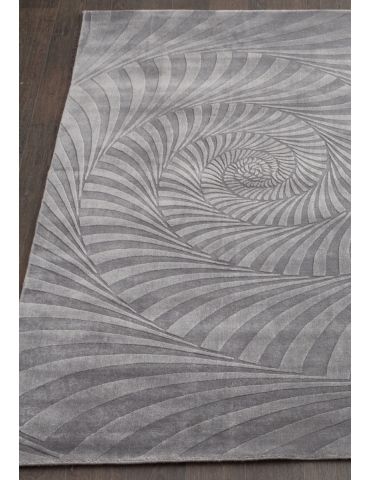 фото Ковер carving wool viscose hl 704 grey adarsh exports