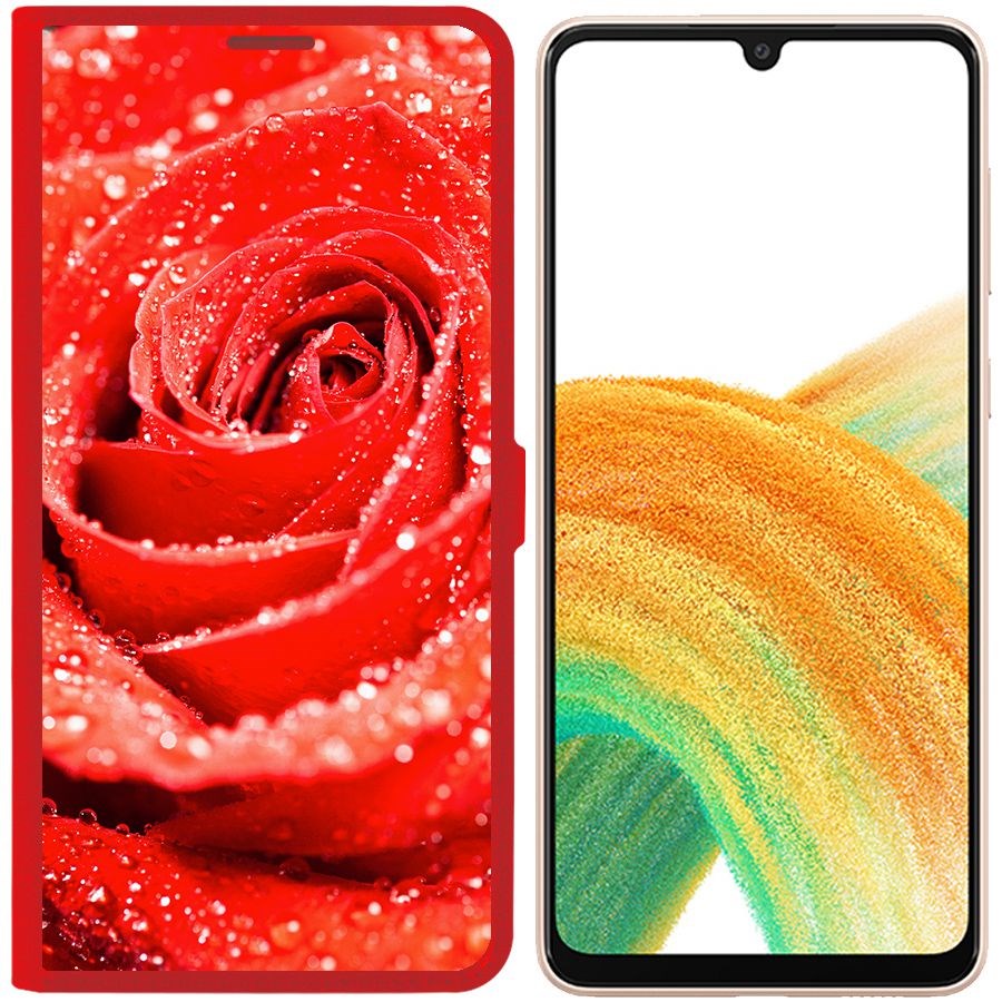 Чехол-книжка Eco Book для Samsung Galaxy A33 5G (A336) Роза