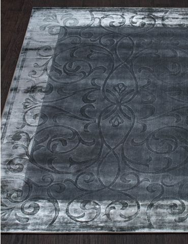 фото Ковер carving with boarf hl 714 grey adarsh exports