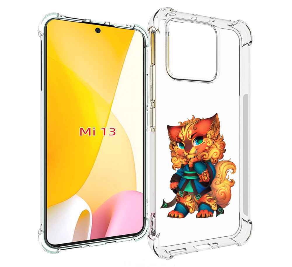

Чехол MyPads золотой-кот для Xiaomi 13, Прозрачный, Tocco