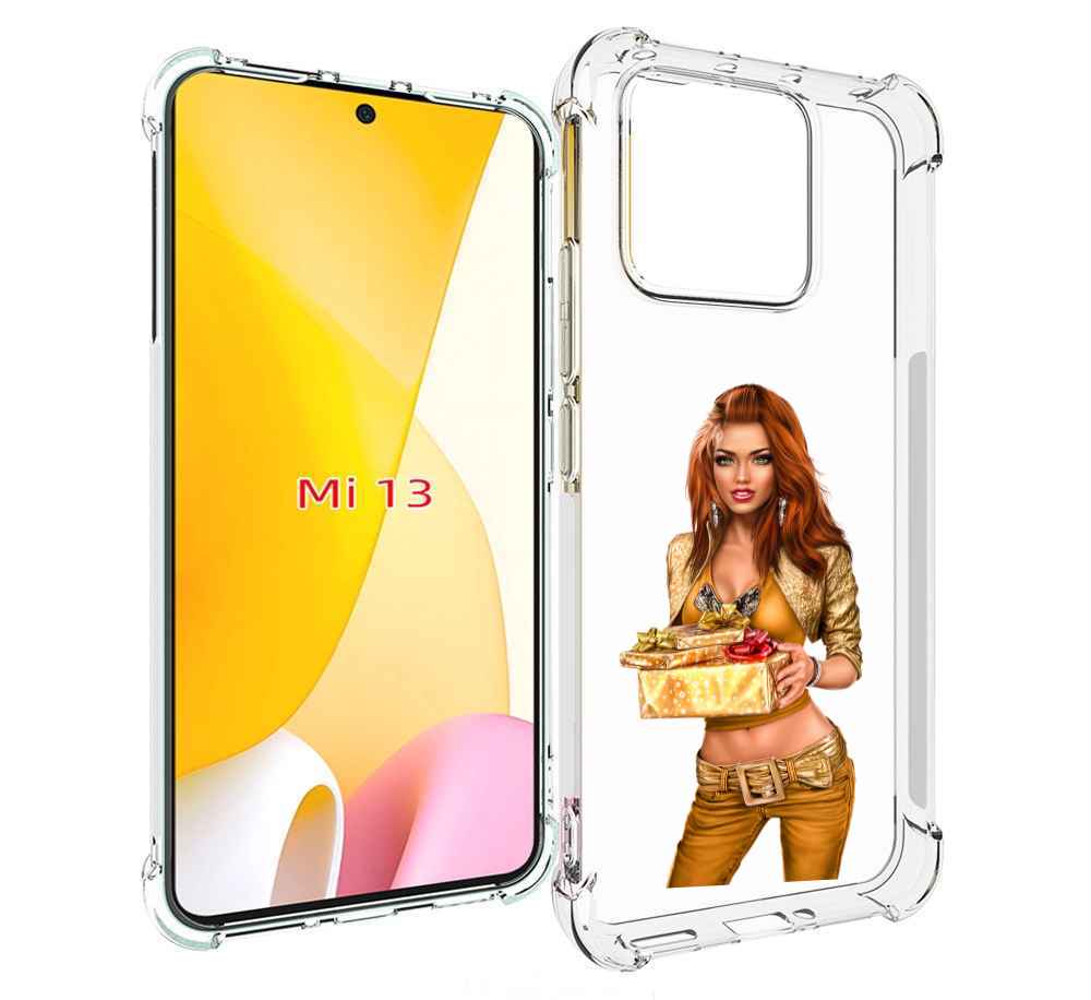 

Чехол MyPads золотая-девочка-с-подарком женский для Xiaomi 13, Прозрачный, Tocco