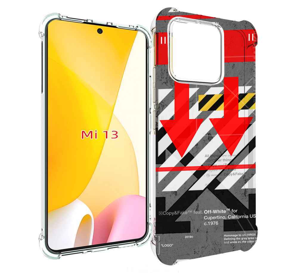 

Чехол MyPads знаки-логотипы для Xiaomi 13, Прозрачный, Tocco