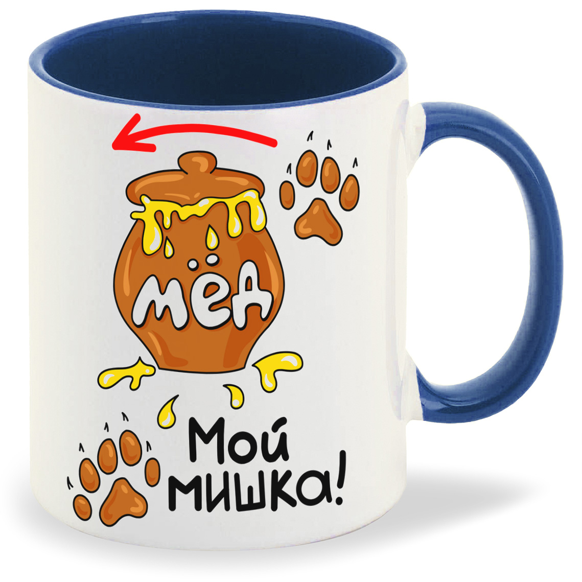 

Кружка CoolPodarok Мой мишка есть пара, Мой мишка есть пара