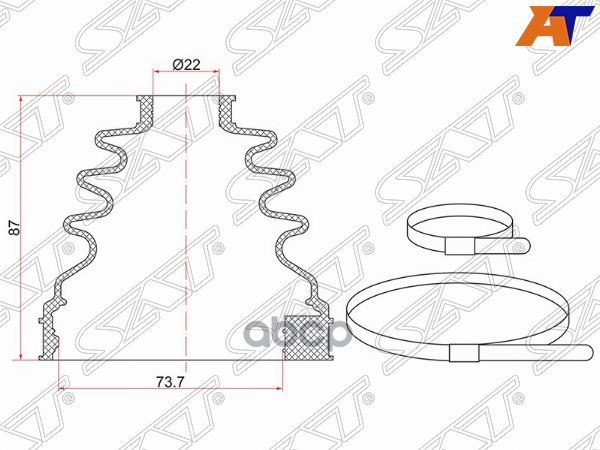 

Пыльник ШРУСа внутренний FR NISSAN ALMERA B10