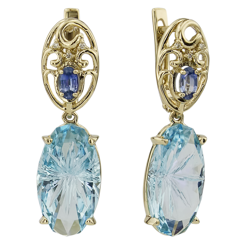 

Серьги из желтого золота с бриллиантом ALORIS 1610БрСпТ, Серьги 1610БрСпТ