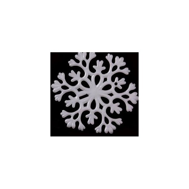 фото Елочное украшение marko ferenzo "classic white" снежинка, 10 см. белая