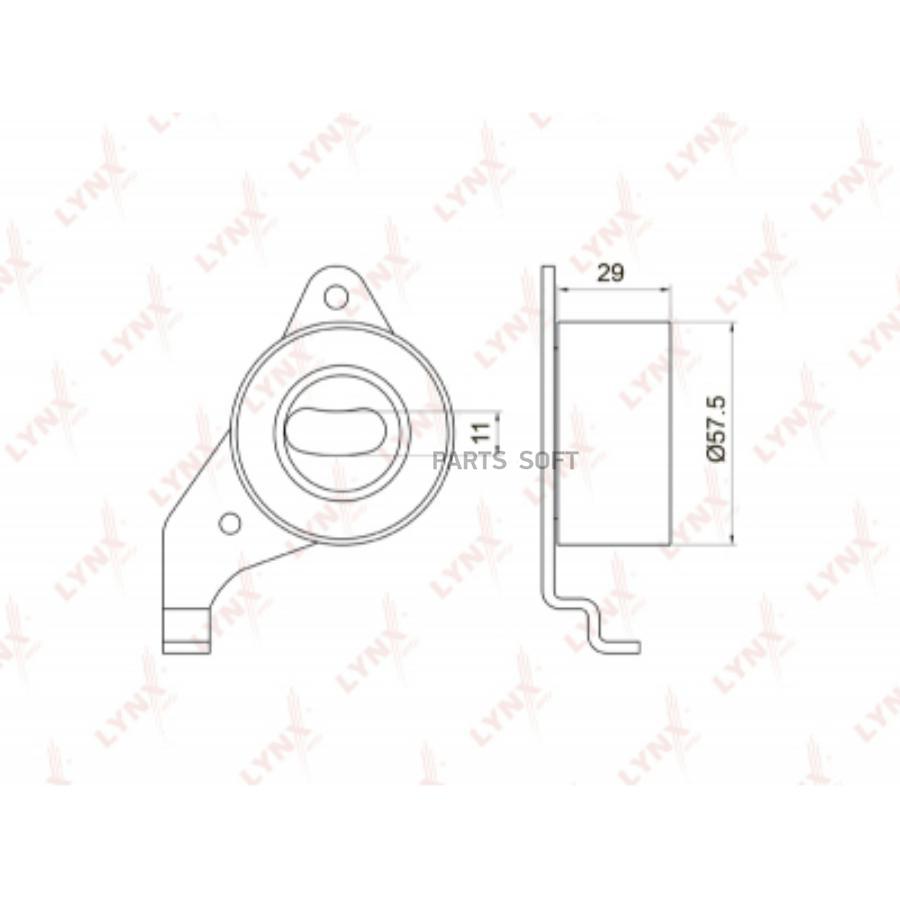

LYNXAUTO PB1065 Ролик натяжной ремня ГРМ
