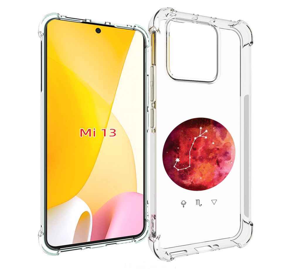 

Чехол MyPads знак зодиака скорпион 6 для Xiaomi 13, Прозрачный, Tocco