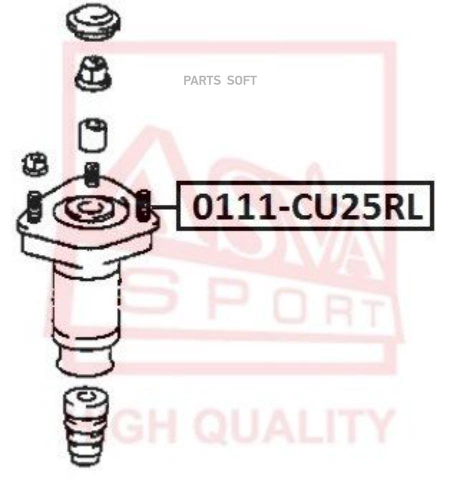 

ASVA 0111-CU25RL Опора амортизатора зад лев () 1шт