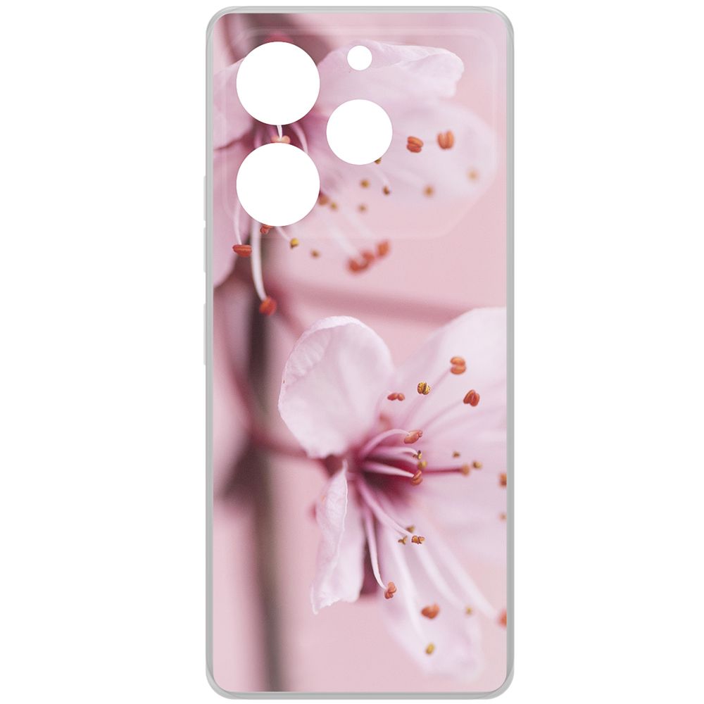 

Чехол-накладка Krutoff Clear Case Весна для TECNO Pova 6 Pro, Прозрачный