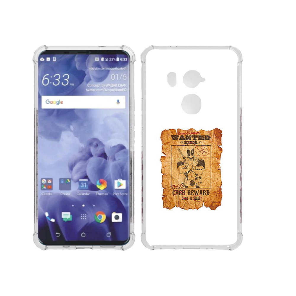 

Чехол MyPads Tocco для HTC U11 Plus дедпул, Прозрачный, Tocco
