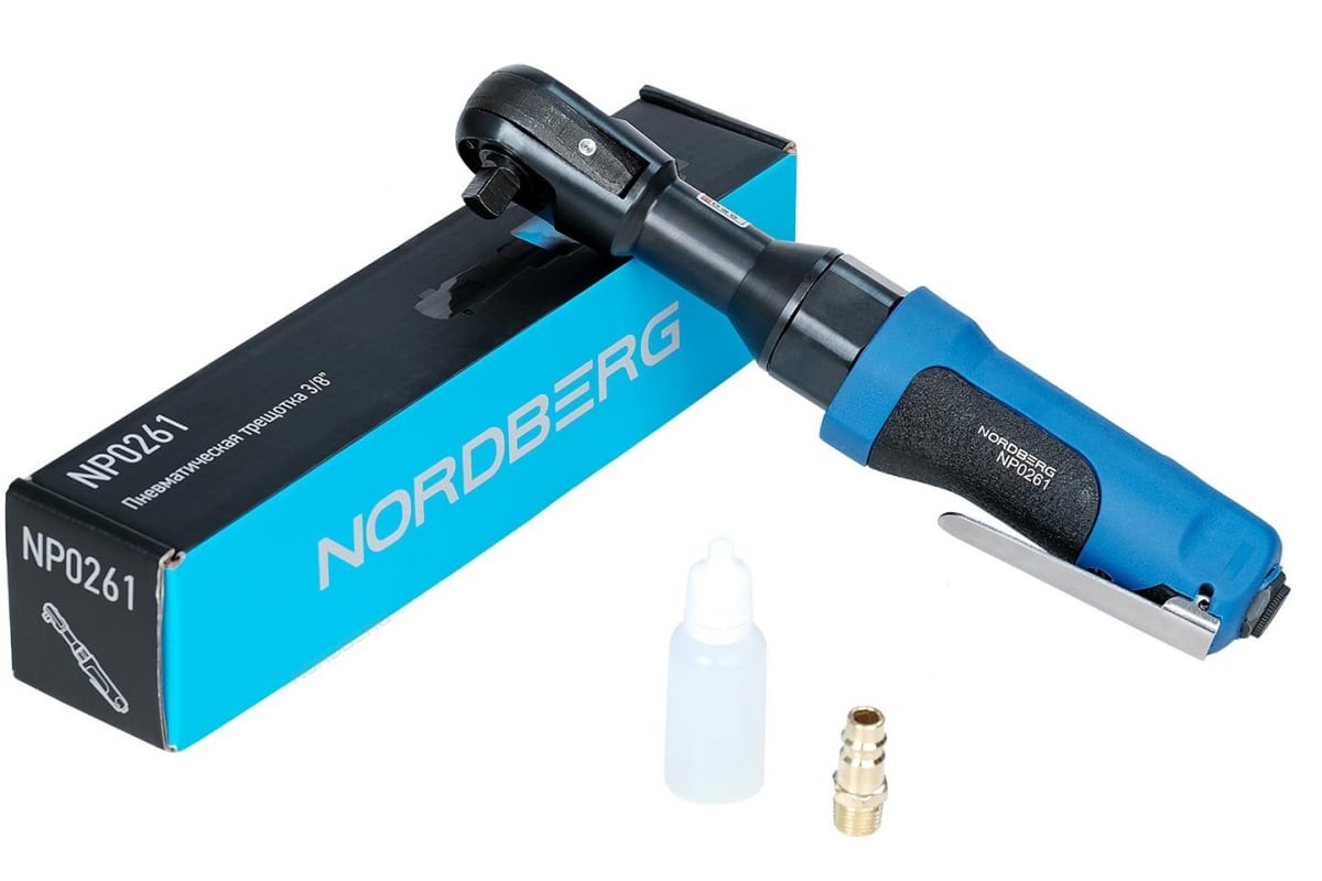 Пневмотрещотка 3/8, 88 Нм NORDBERG np0261 пневмошлифмашинка для зачистки шин nordberg