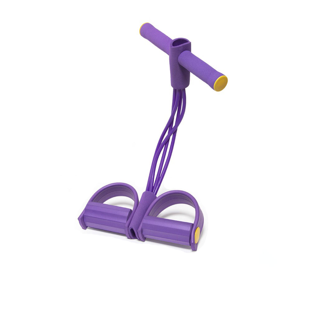 Эспандер педальный для пресса и спины TopYoga фиолетовый
