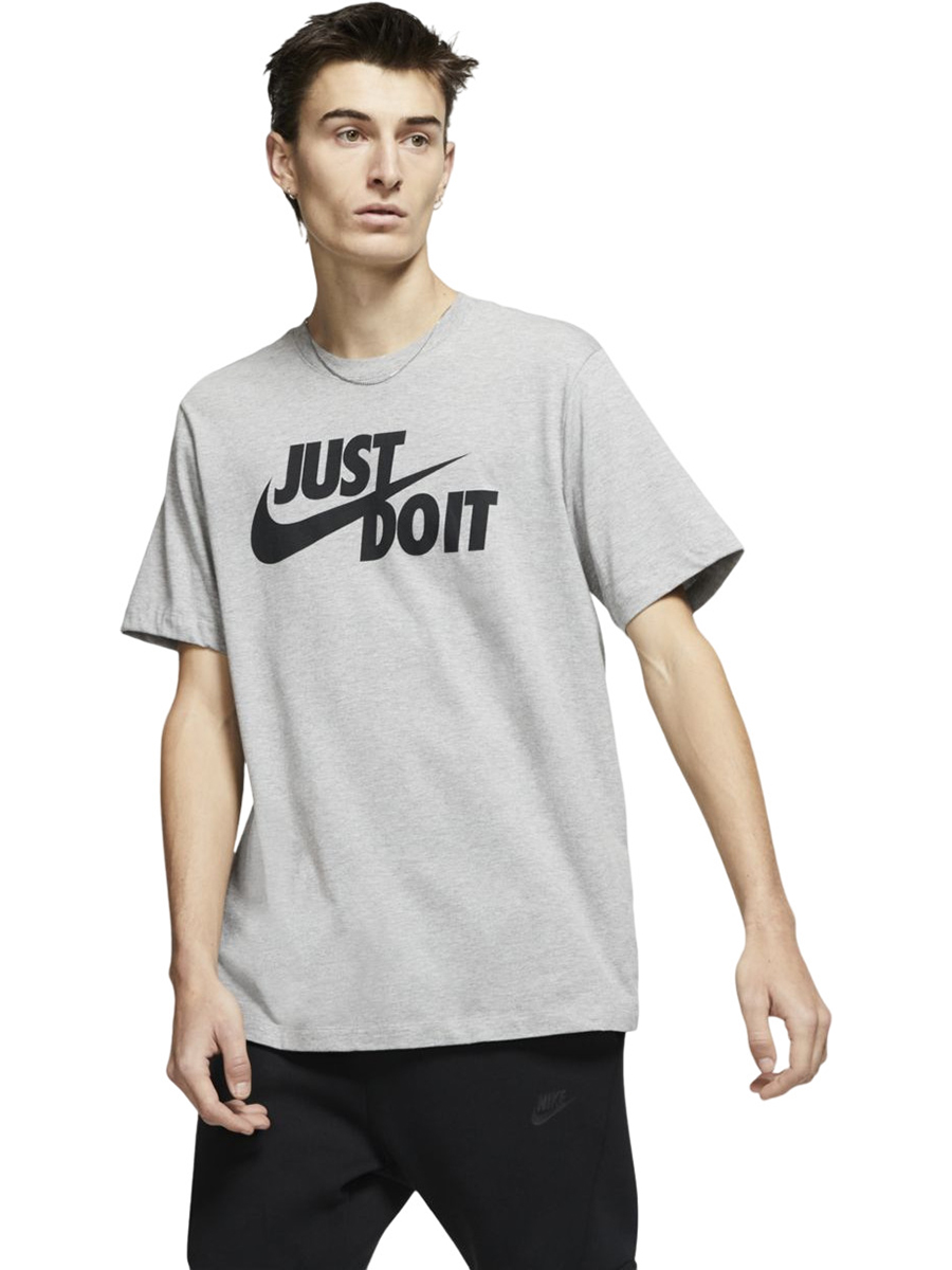 

Футболка мужская Nike AR5006-063 серая L, Серый, AR5006-063
