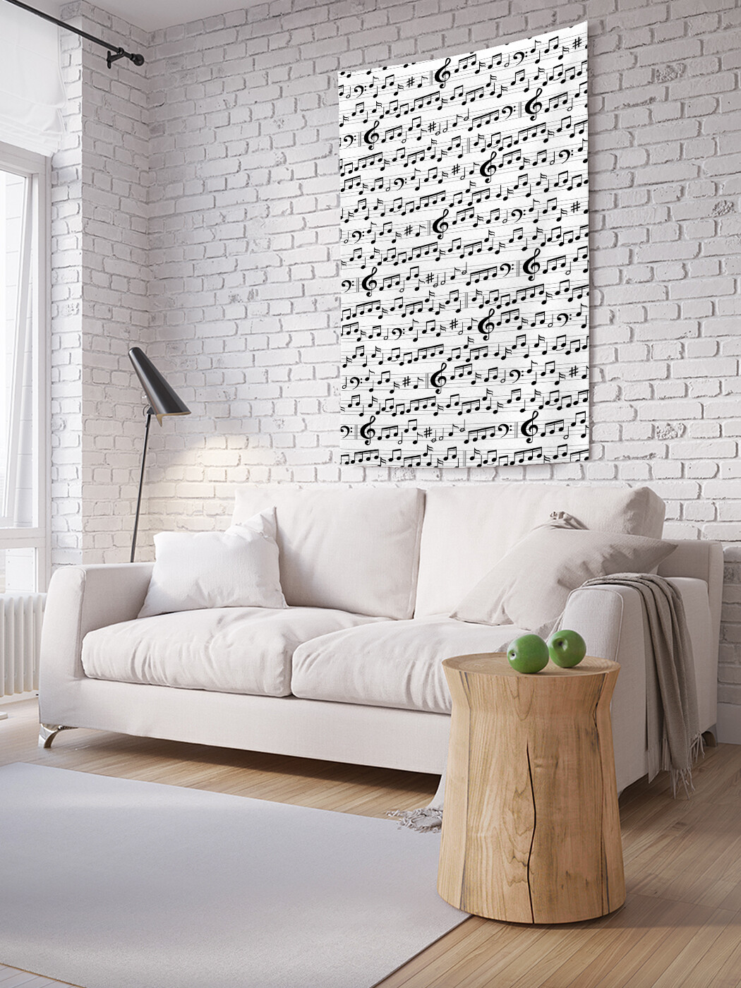 

Вертикальное фотопанно JoyArty Нотная композиция, из ткани, 150х200 см