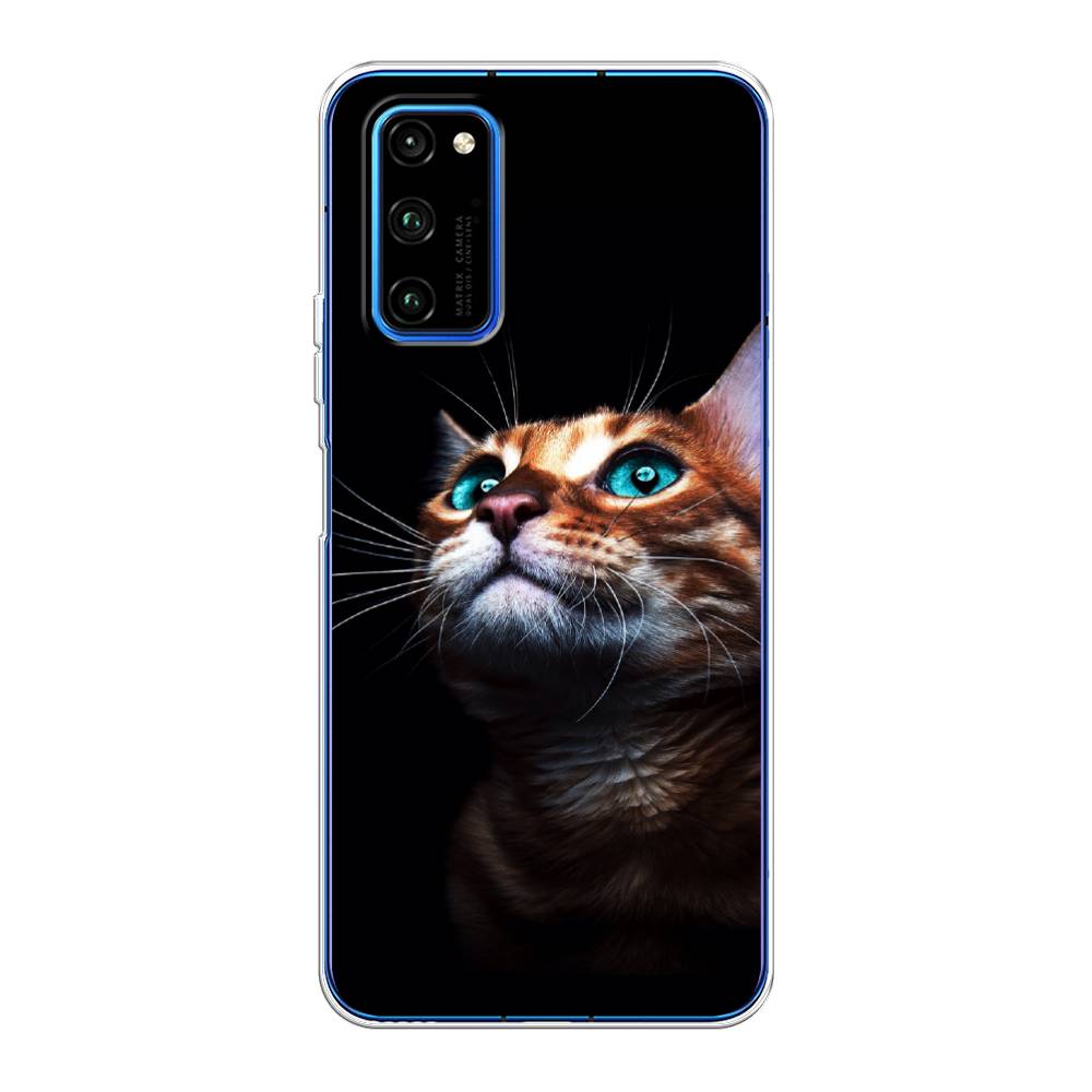 

Чехол Awog на Huawei Honor V30 Pro "Мечтательный кот", Коричневый, 611450-1